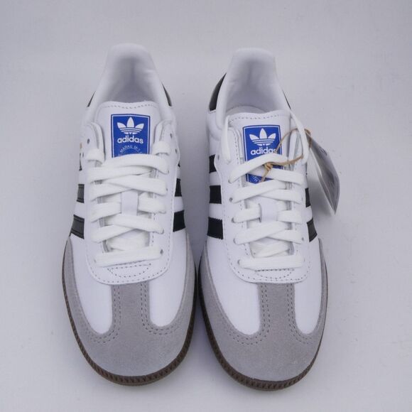 adidas Originals Women's US 5.5 Samba OG Trainers Youth 4.5 White/Black B75806 - Picture 3 of 13